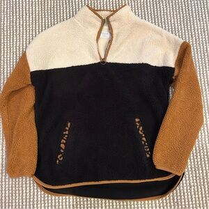 Brown / Black Sherpa Sweater